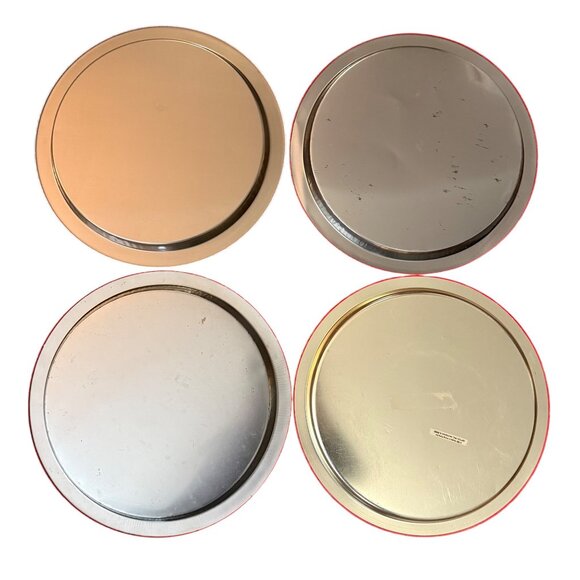 Retro Christmas Metal Cookie Trays Holiday Kitchen Decor Cookie Exchange Swap - Picture 4 of 16